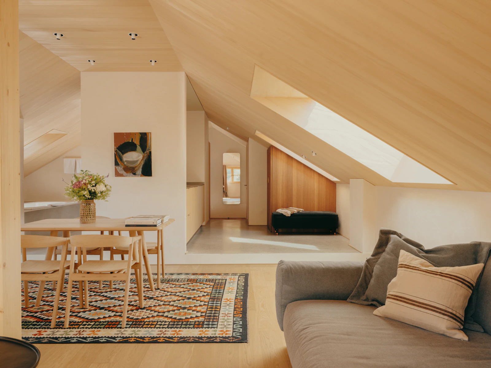 Loft unter dem Dach des Wälderhauses.