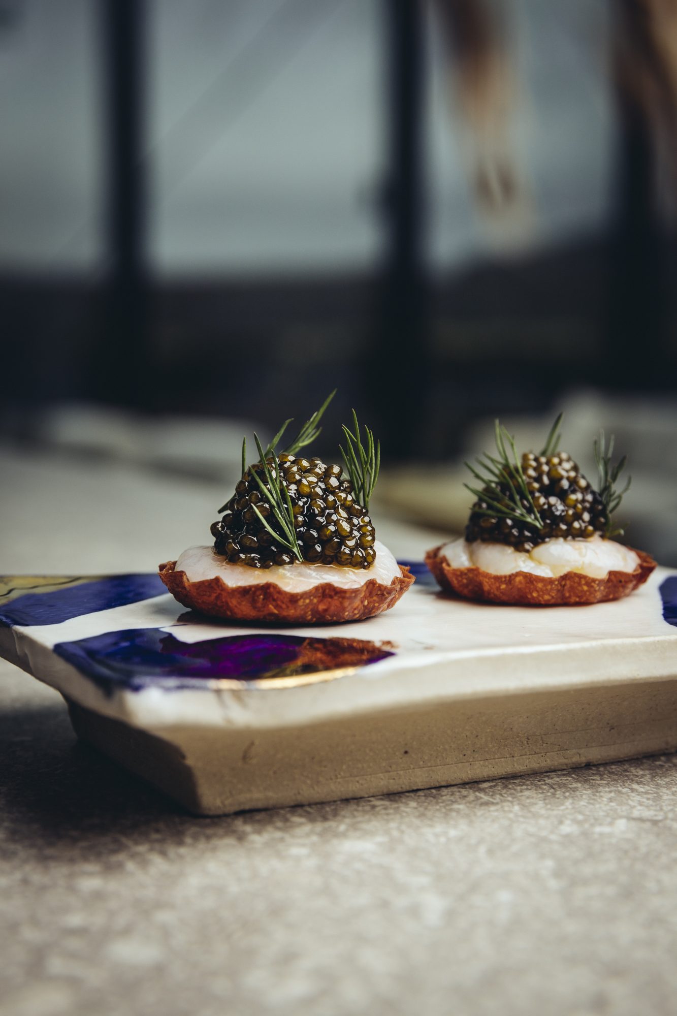 Restaurang ÄNG, Ästad Vingård — Häppchen zum Auftakt des Menüs