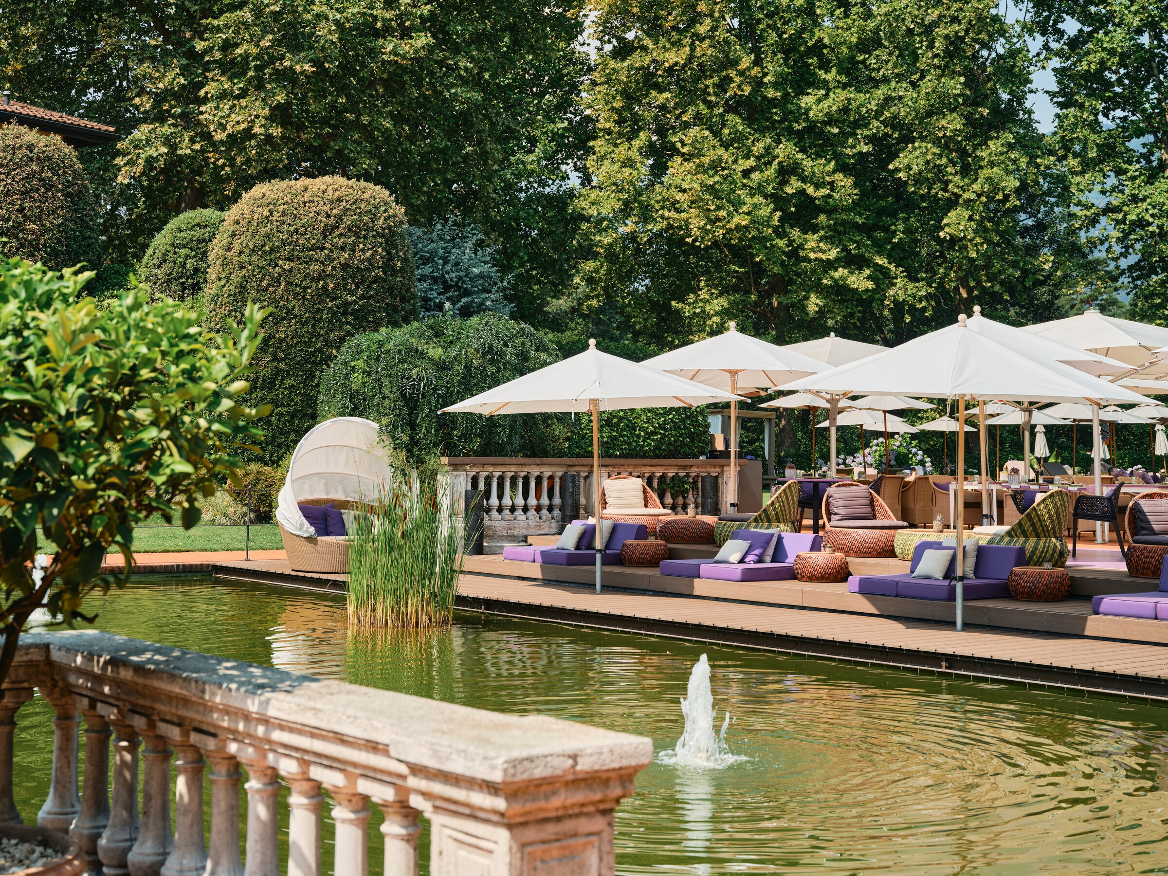 Giardino Ascona — Bar Lounge im Garten
