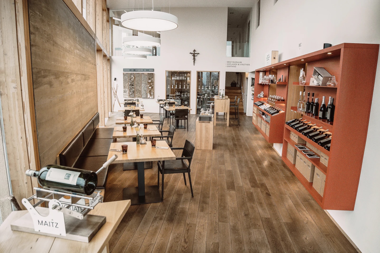 The dining room at the Maitz inn. Photo: Weingut Wolfgang Maitz