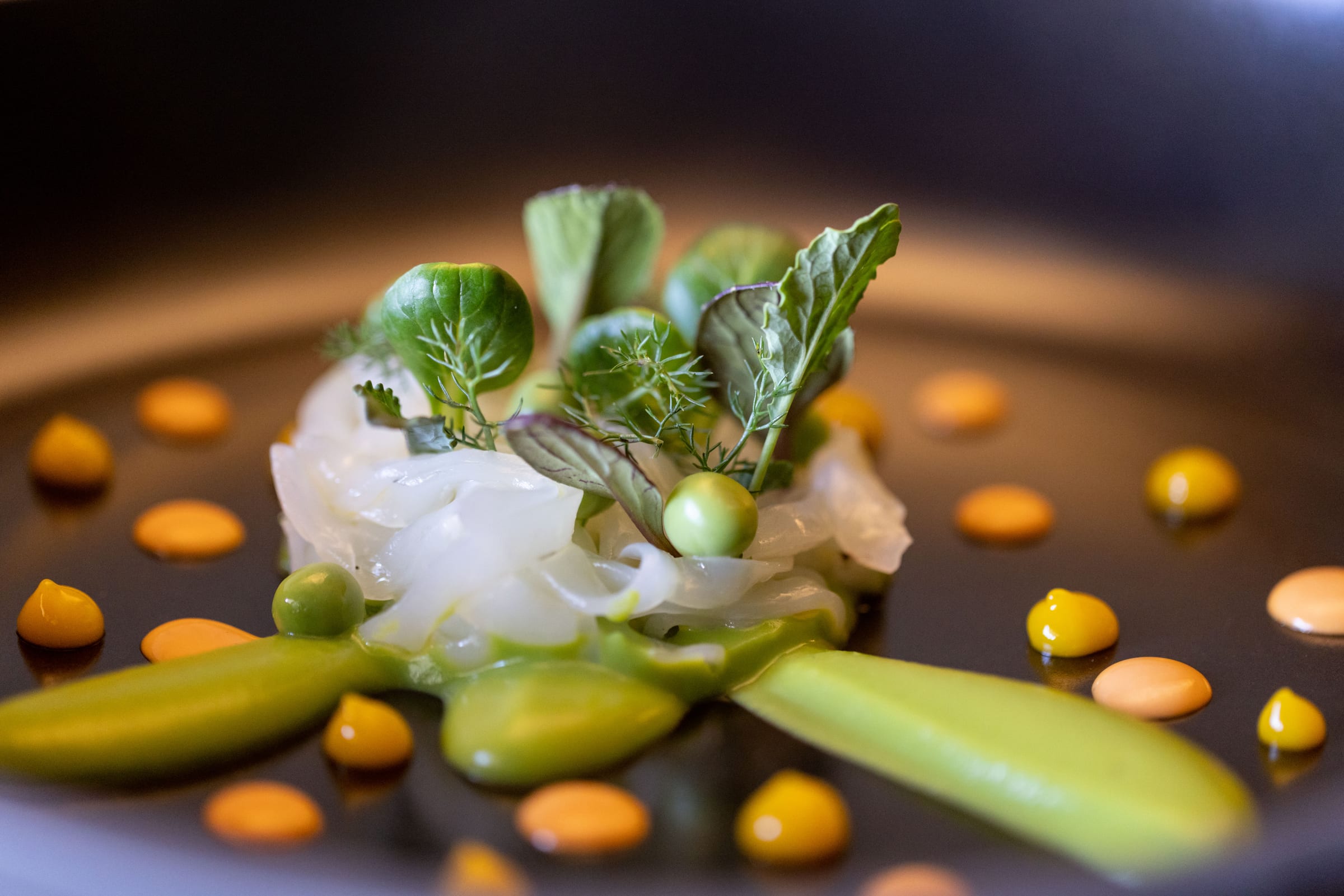 ZASH — Dessert mit Sorbet und Streuseln von Chef Giuseppe Raciti